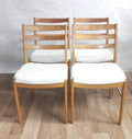 Lot de 4 chaises vintage imitation peau de mouton – Danemark, 1960 - Furniture 1960
