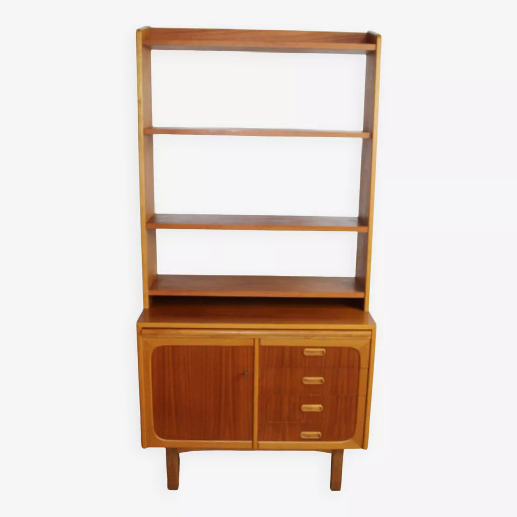 Bibliothèque multifonction vintage scandinave en teck – Danemark – années 60 - Furniture 1960