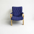 Fauteuil scandinave vintage en tissu par Gustaf Axel Berg – Suède – années 50 - Furniture 1960