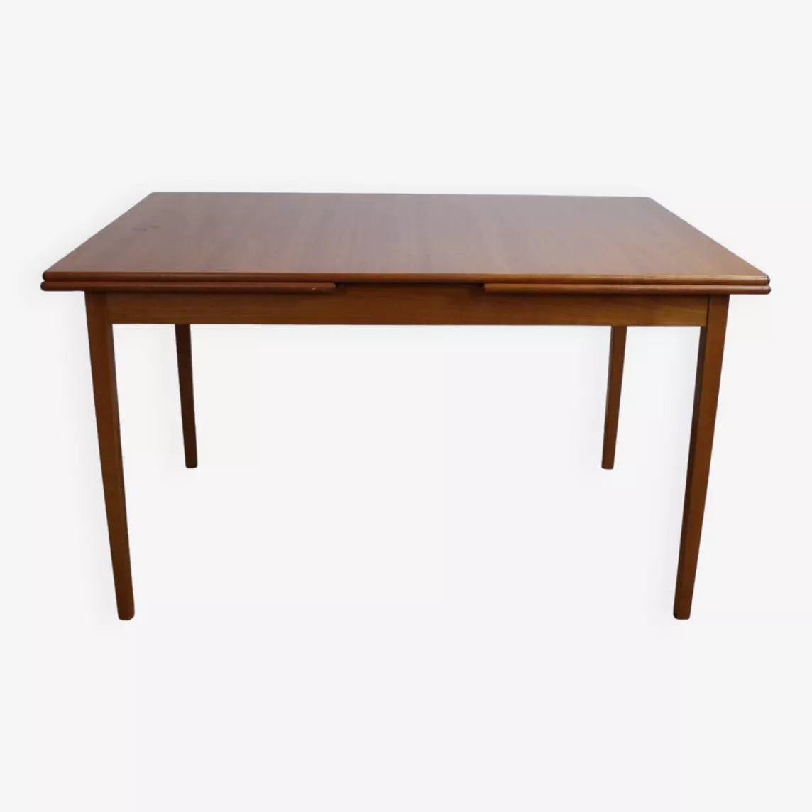 Table à manger scandinave vintage en teck avec rallonges – Suède – années 60 - Furniture 1960