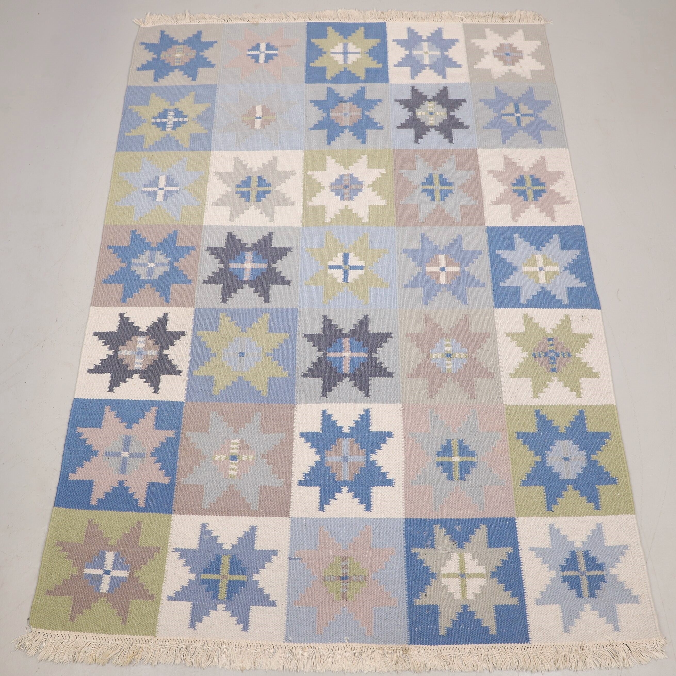 Tapis Röllakan suédois en laine – 240 x 170 cm – tissé main, années 1960 - Furniture 1960