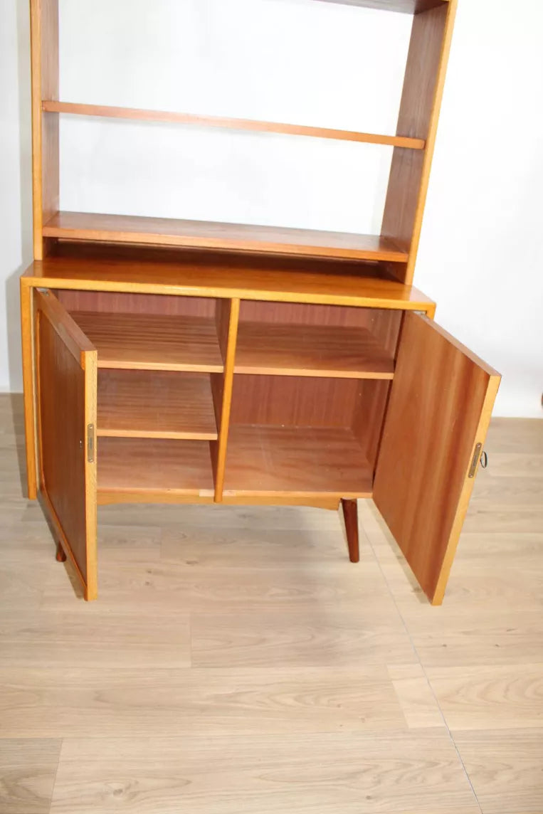 Bibliothèque scandinave vintage en teck – Sven Dyrlund – années 60 - Furniture 1960