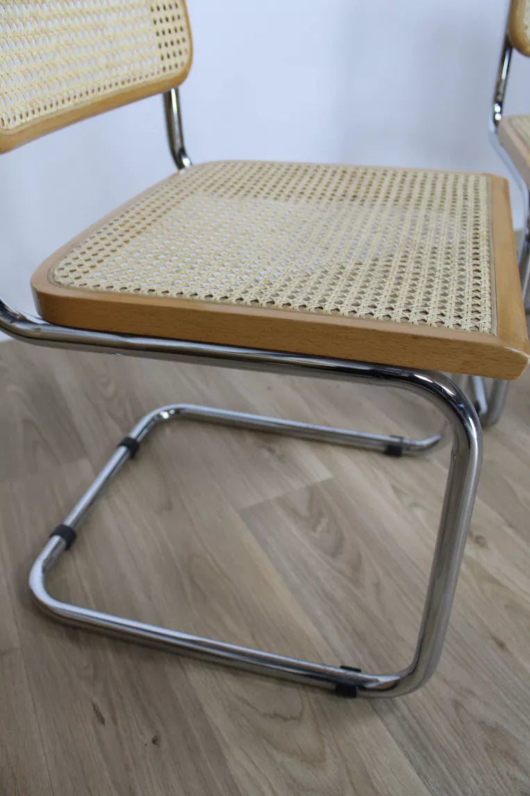 Lot de 6 Chaises Cesca B32  Marcel Breuer, Italie