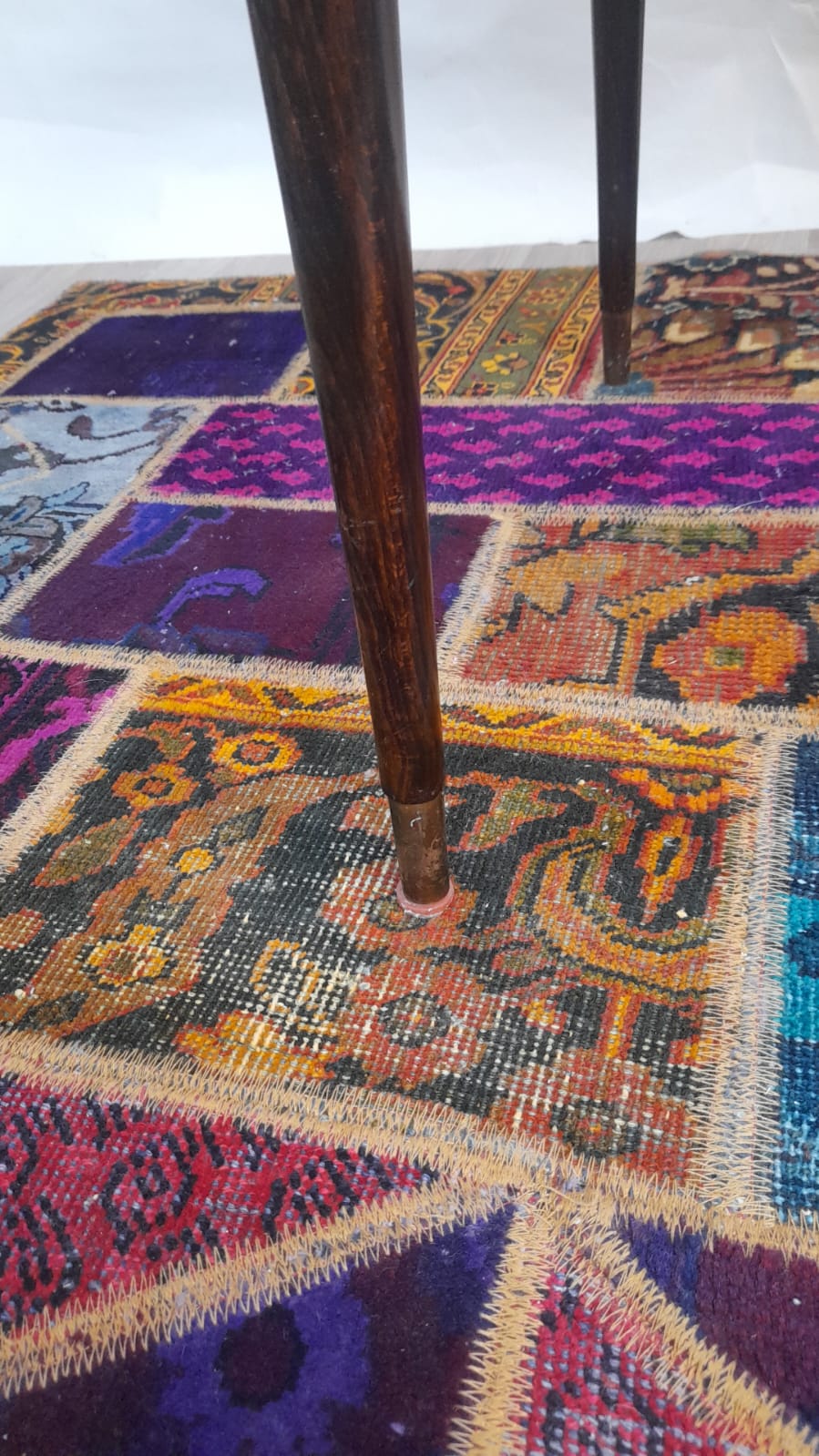 Table basse scandinave vintage en teck et laiton – années 60 - Furniture 1960