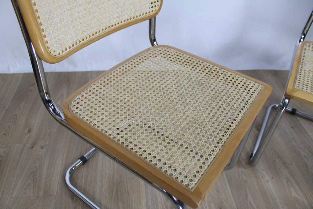 Lot de 6 Chaises Cesca B32  Marcel Breuer, Italie