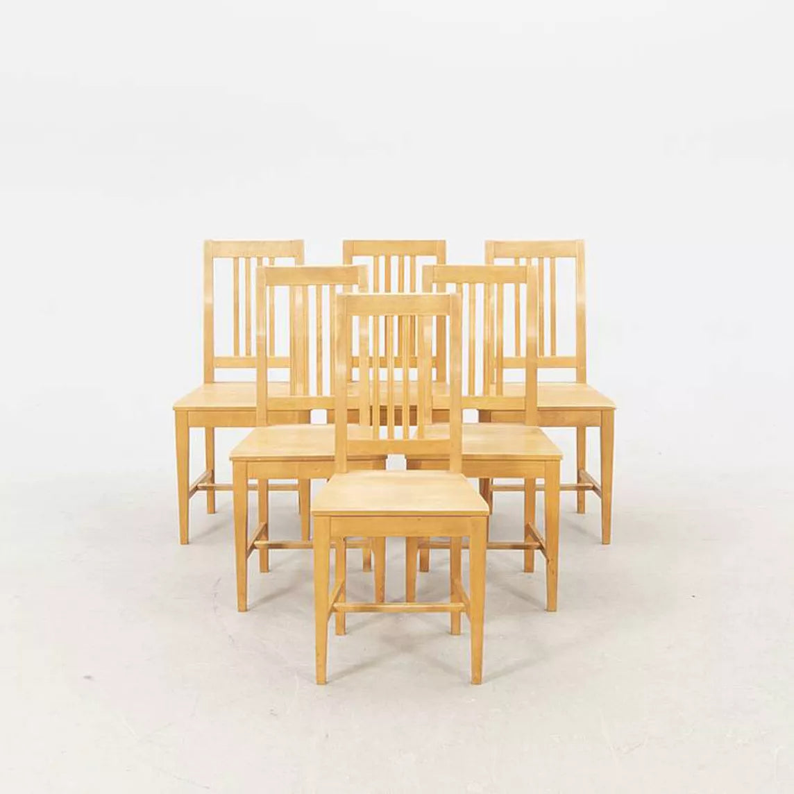 Lot de 6 chaises vintage Axel Larson – Möbel-Shop, Suède - Furniture 1960