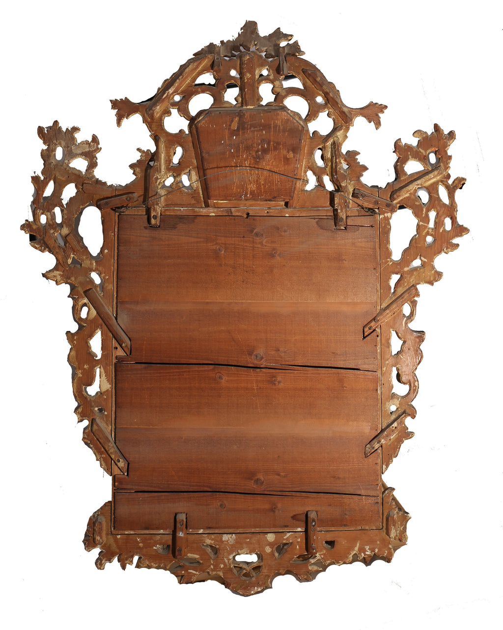 Miroir ancien au plomb – Bois doré – Style Louis XV – Espagne XVIIIe siècle - Furniture 1960