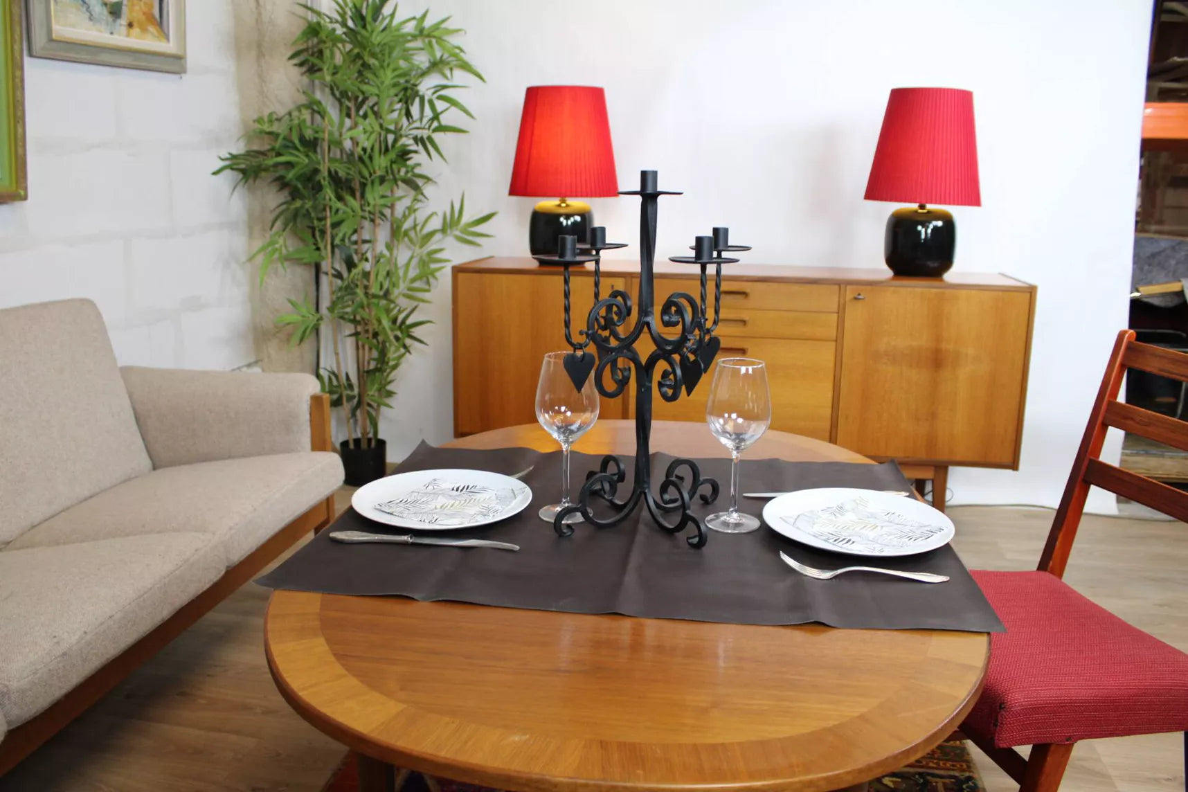 Table d’appoint scandinave vintage Ovalen par Carl Malmsten – Suède – années 60 - Furniture 1960