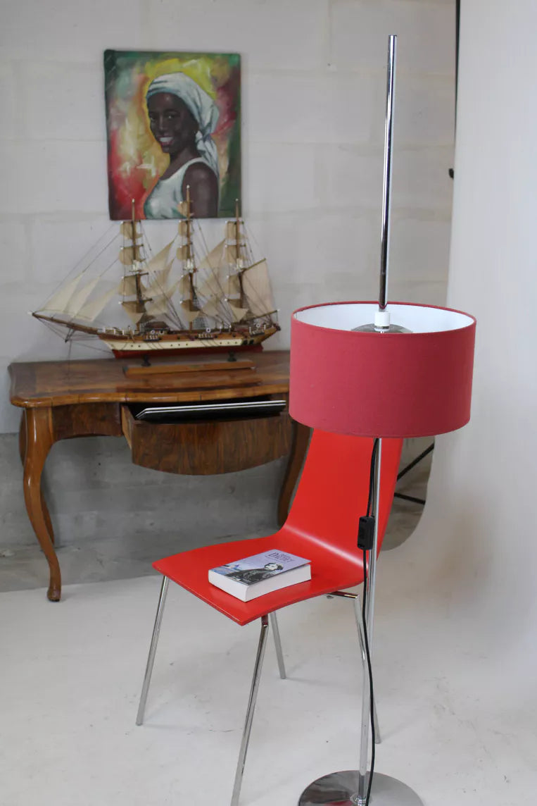 Lampadaire ajustable en hauteur à 3 ampoules – Suède - Furniture 1960