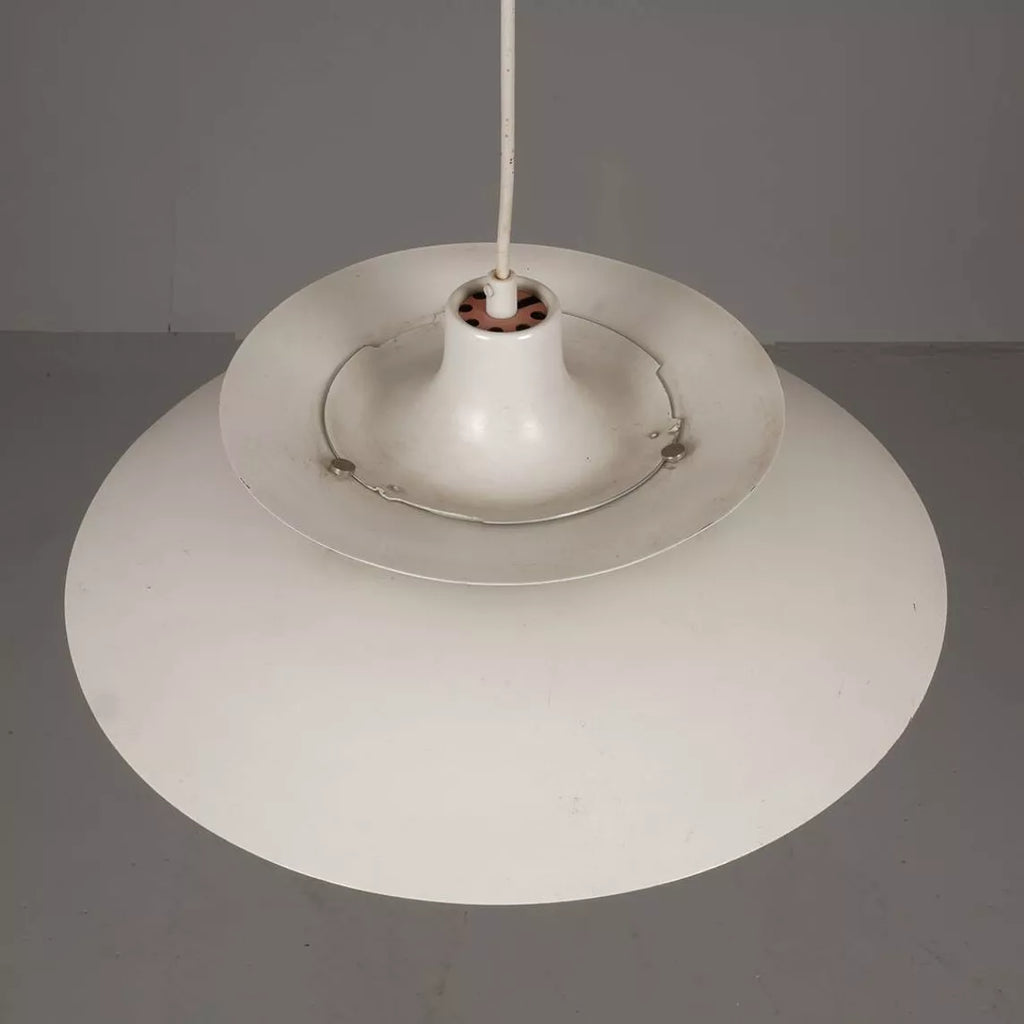 Suspension PH5 blanche – Poul Henningsen – Aluminium – Dk, années 80 - Furniture 1960