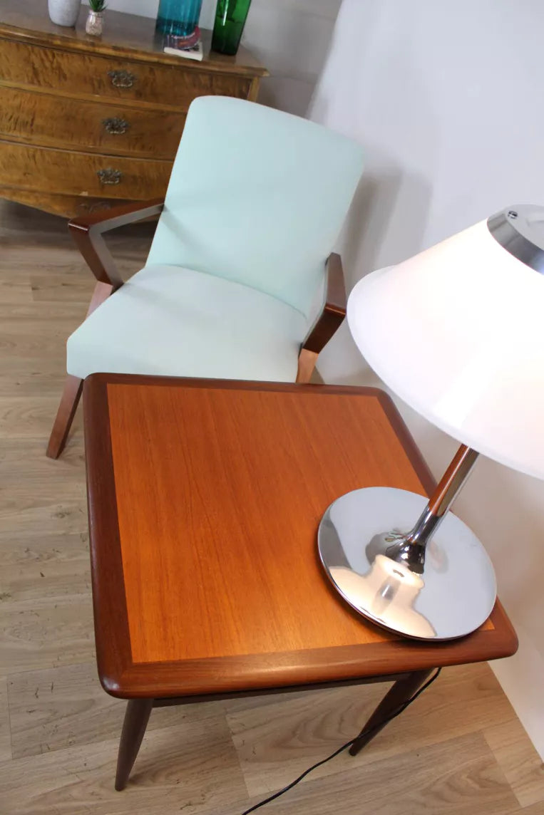 Table basse scandinave vintage carrée en teck par HBM Möbler – Suède – années 70 - Furniture 1960