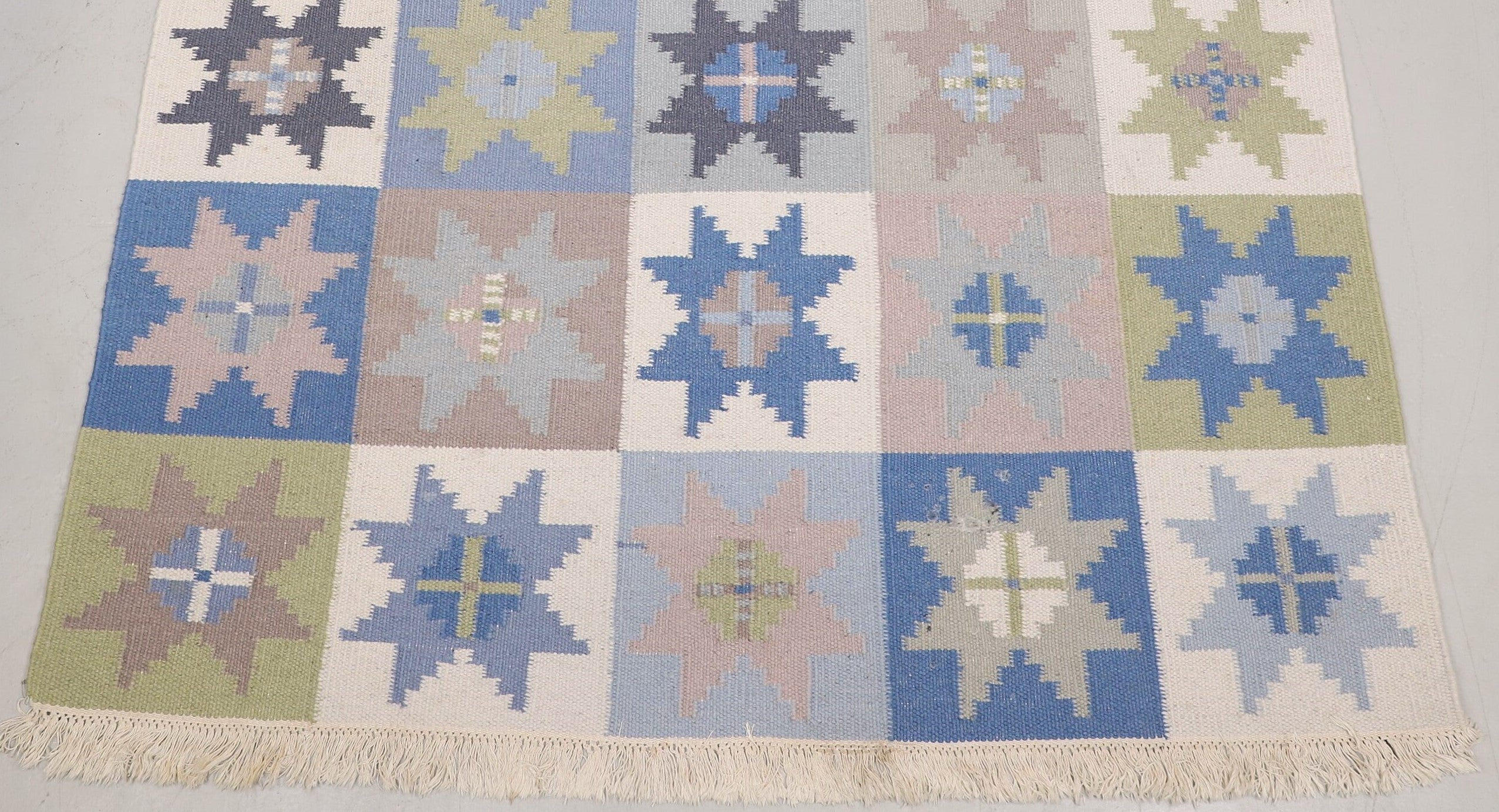Tapis Röllakan suédois en laine – 240 x 170 cm – tissé main, années 1960 - Furniture 1960