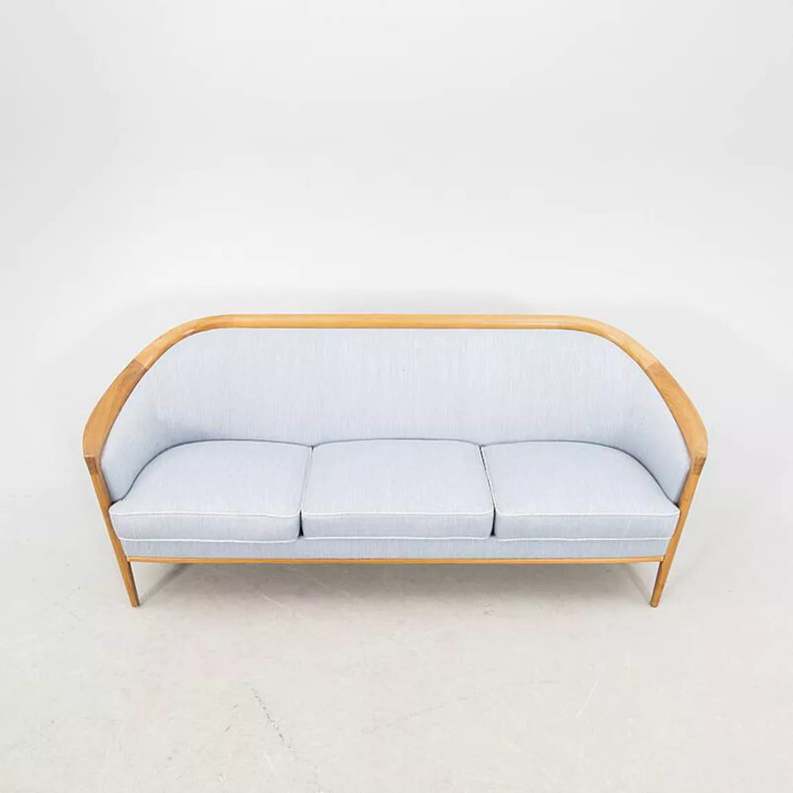 Fauteuil vintage scandinave bleu ciel – Bertil Fridhagen – années 60 - Furniture 1960