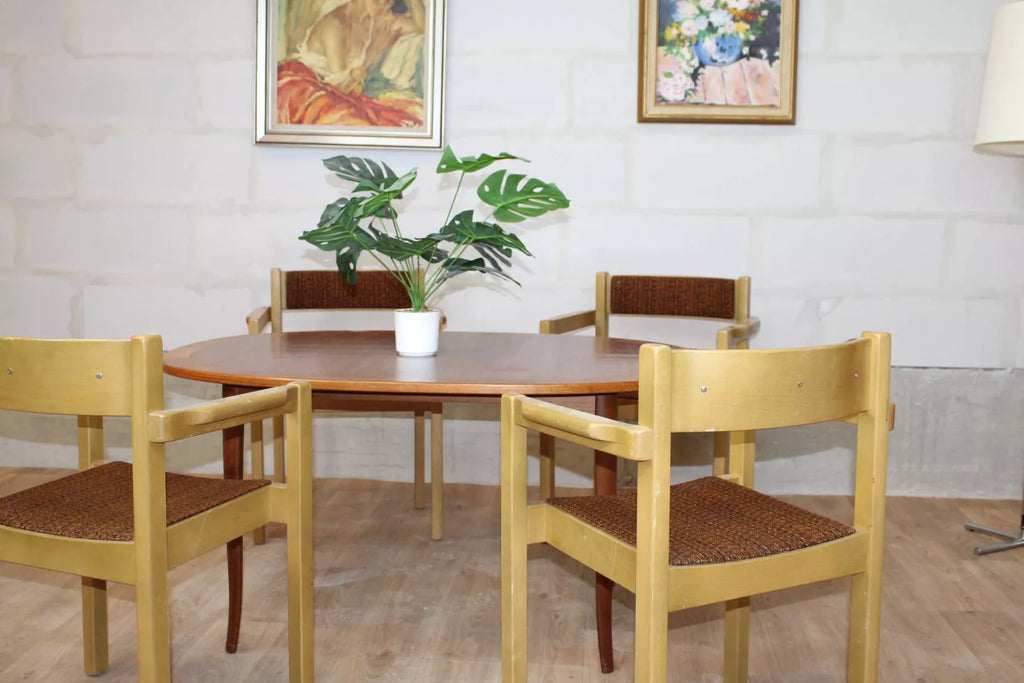 Chaises vintage scandinaves en bois par Balzar Beskow, Suède 1960 - Furniture 1960