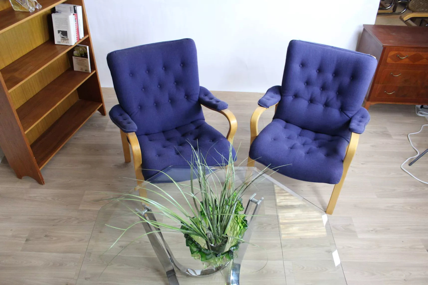Fauteuil scandinave vintage en tissu par Gustaf Axel Berg – Suède – années 50 - Furniture 1960