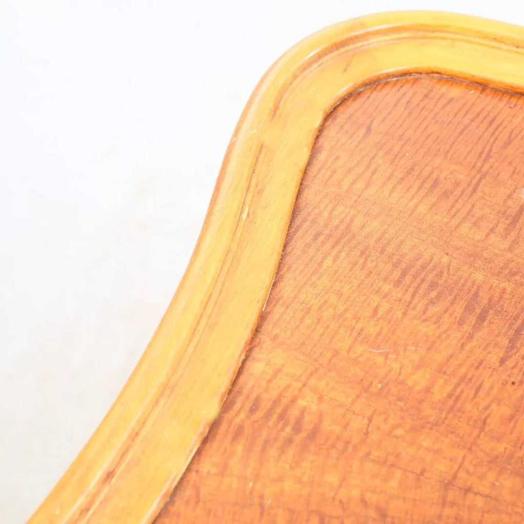 Table desserte vintage à roulettes en bois et verre – plateau amovible, années 60 - Furniture 1960