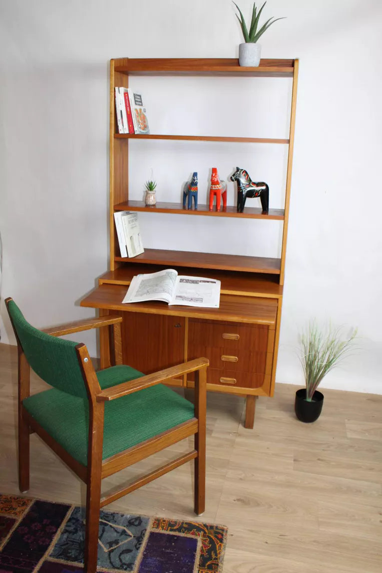 Bibliothèque multifonction vintage scandinave en teck – Danemark – années 60 - Furniture 1960