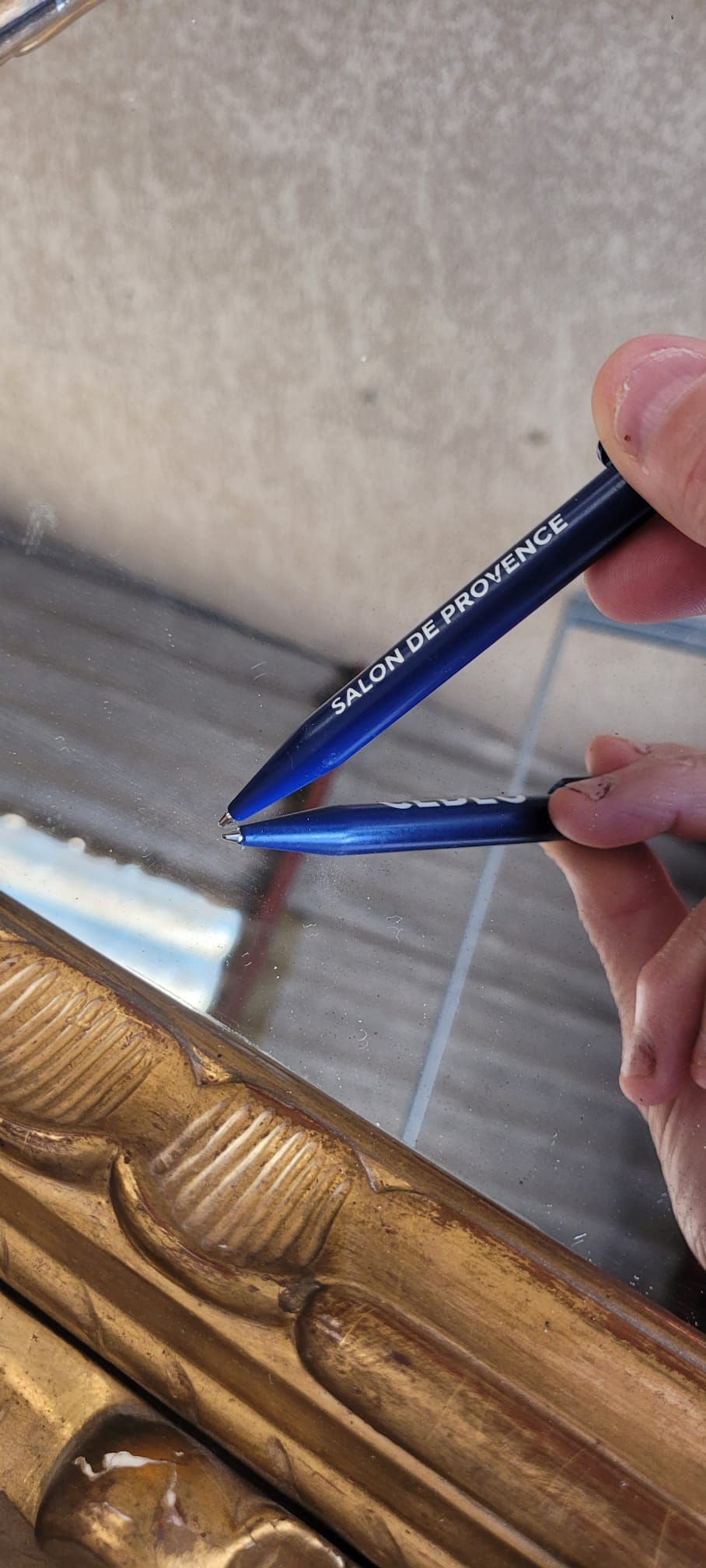 Miroir ancien au plomb – Bois doré – Style Louis XV – Espagne XVIIIe siècle - Furniture 1960