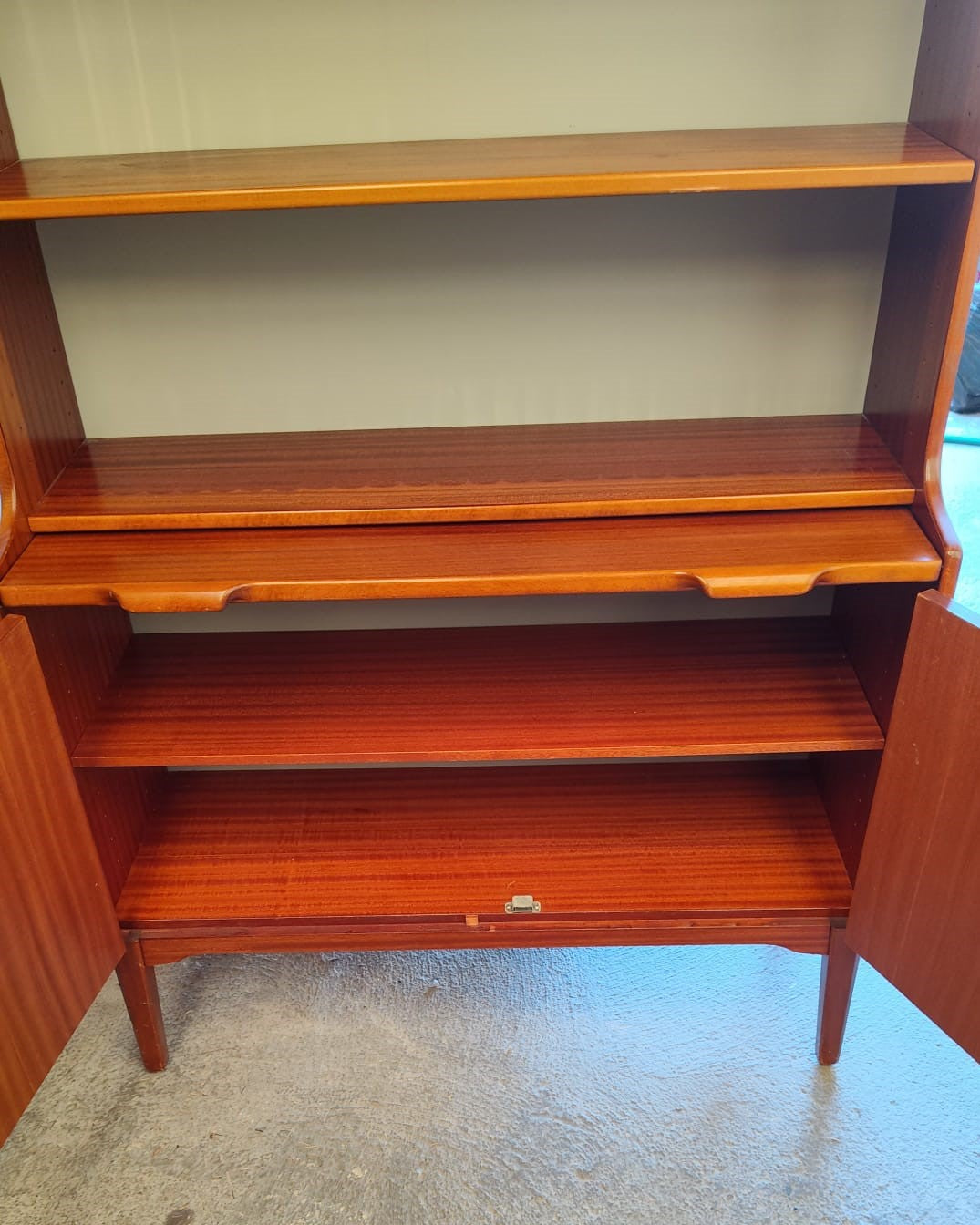 Bibliothèque vintage en acajou Hugo Troeds, Suède, années 1960