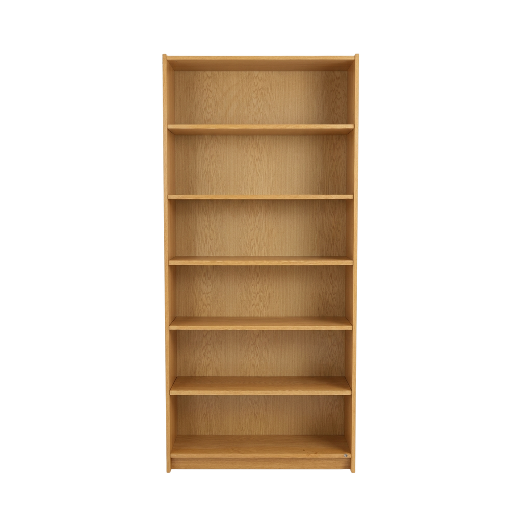 Bibliothèque vintage scandinave en chêne - 200 cm - étagères modulables, XXe siècle