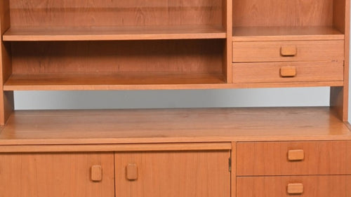 Bibliothèque modulable scandinave vintage en teck - années 60