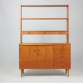 Bibliothèque secrétaire Vintage Scandinave en teck, années 1960
