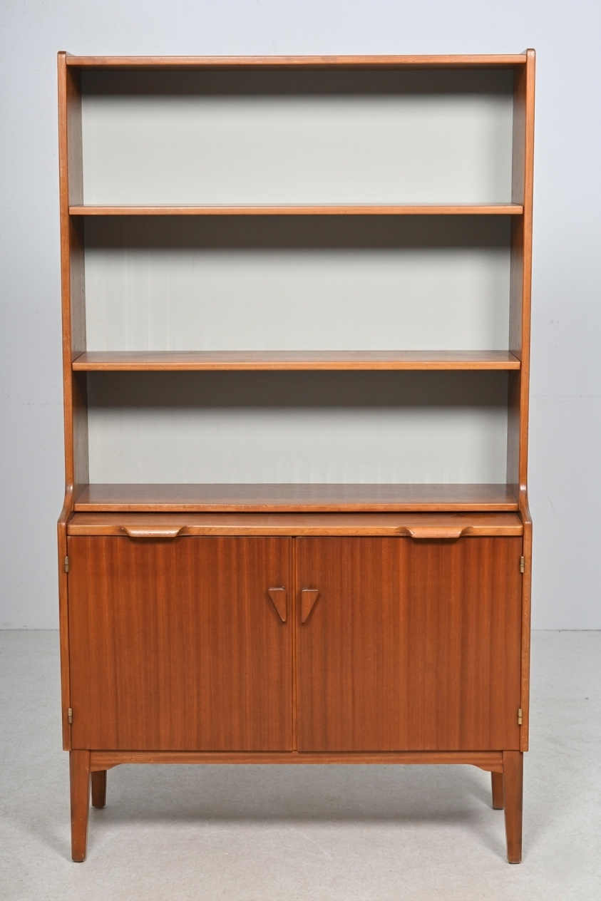 Bibliothèque vintage en acajou Hugo Troeds, Suède, années 1960