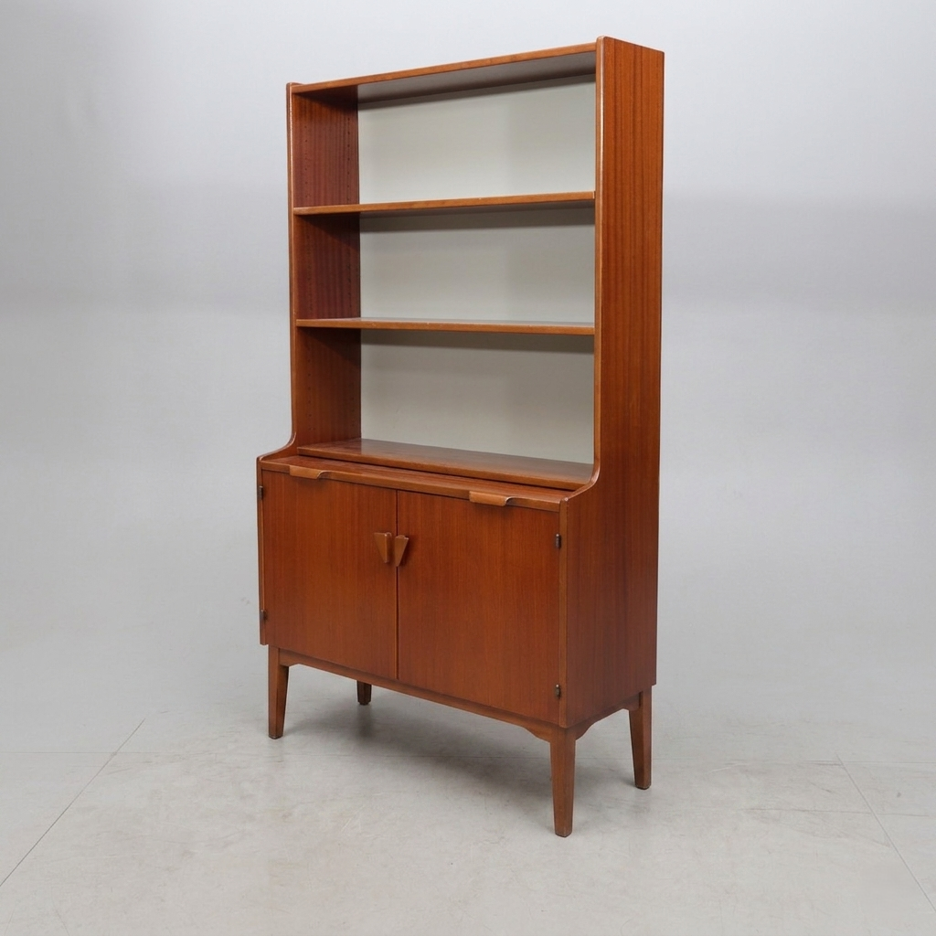 Bibliothèque vintage en acajou Hugo Troeds, Suède, années 1960