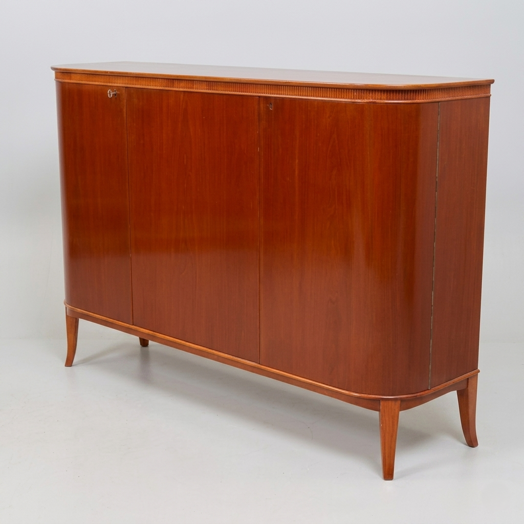 Buffet Swedish Modern en acajou, estampillé Carlssons Möbelindustri - Suède, années 40