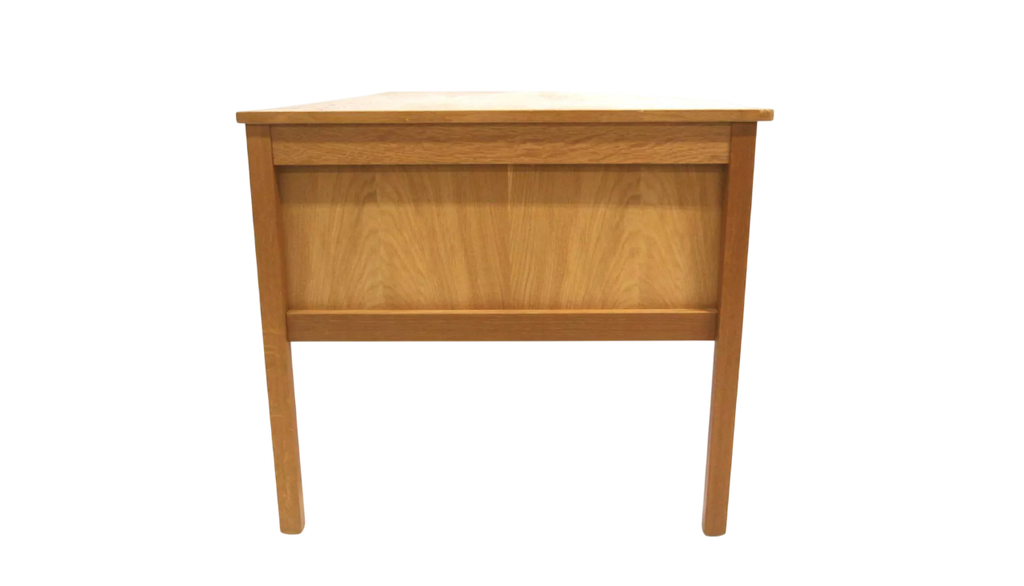 Bureau vintage scandinave en chêne double face – Suède – années 60 - Furniture 1960