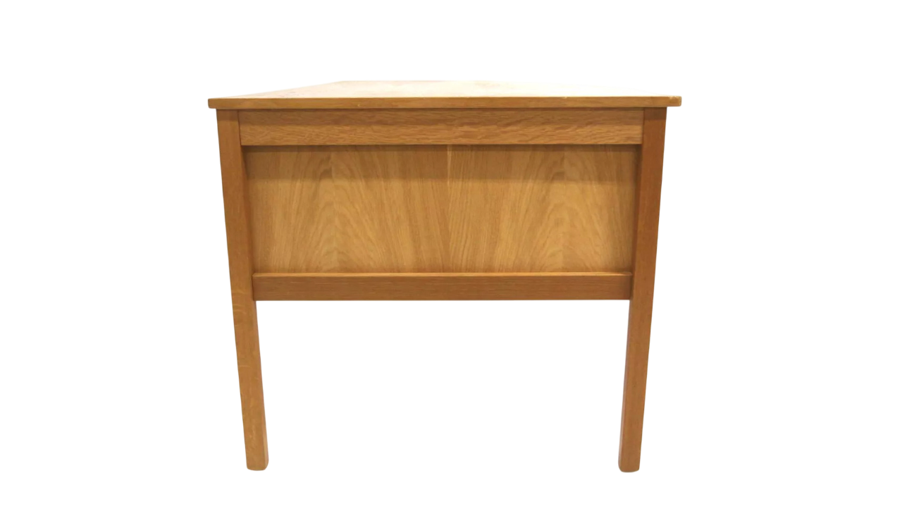 Bureau vintage scandinave en chêne double face – Suède – années 60 - Furniture 1960