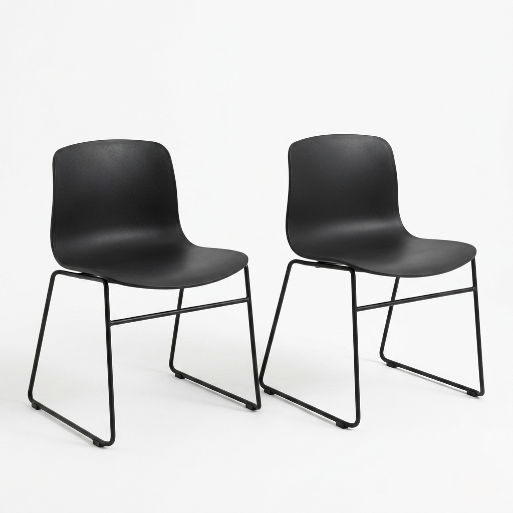 Lot de 2 chaises About A Chair AAC08 dessinées par Hee Welling pour HAY au Danemark