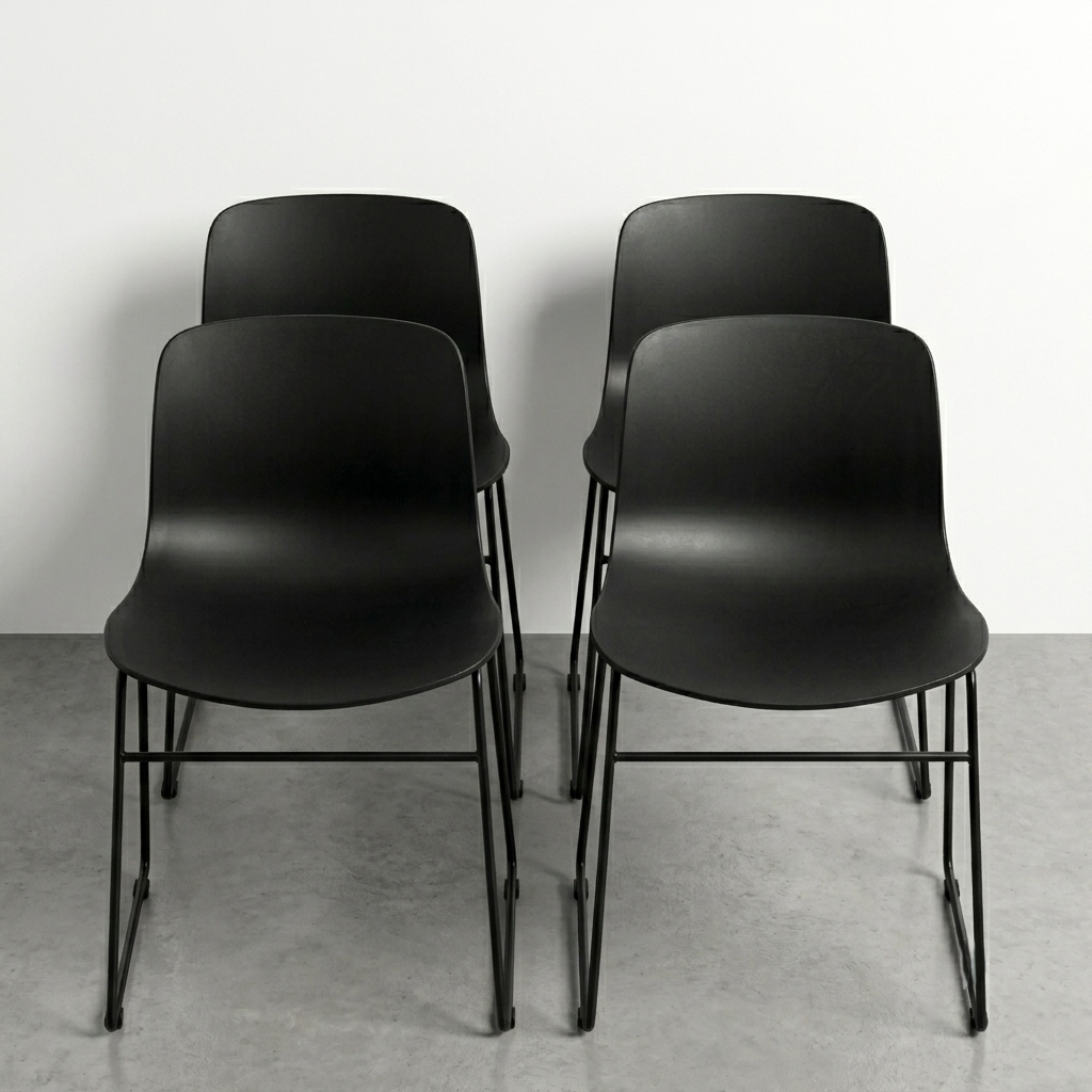 Lot de 4 chaises About A Chair AAC08 dessinées par Hee Welling pour HAY au Danemark