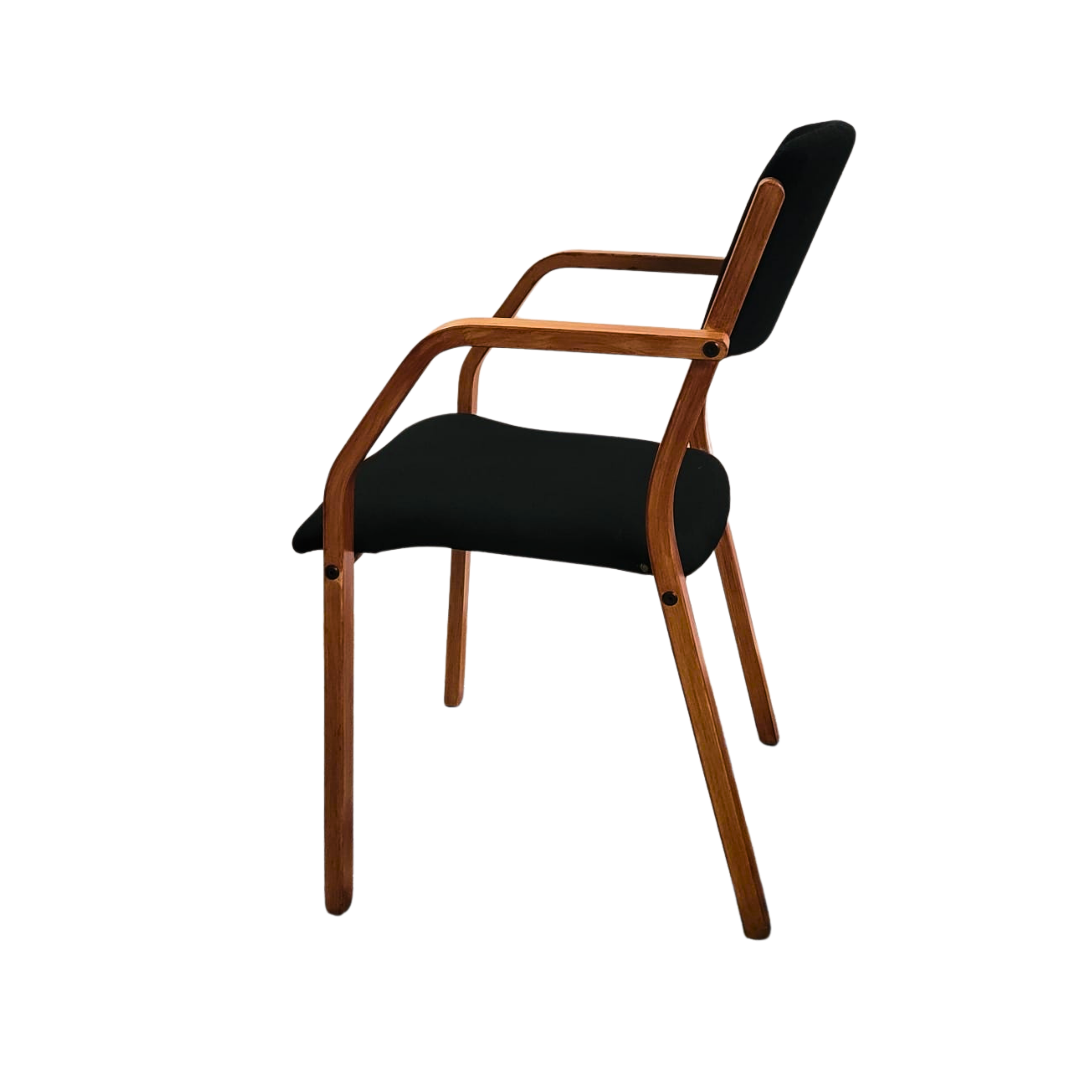 Chaise scandinave vintage en hêtre – Lanabdesign – empilable, années 60