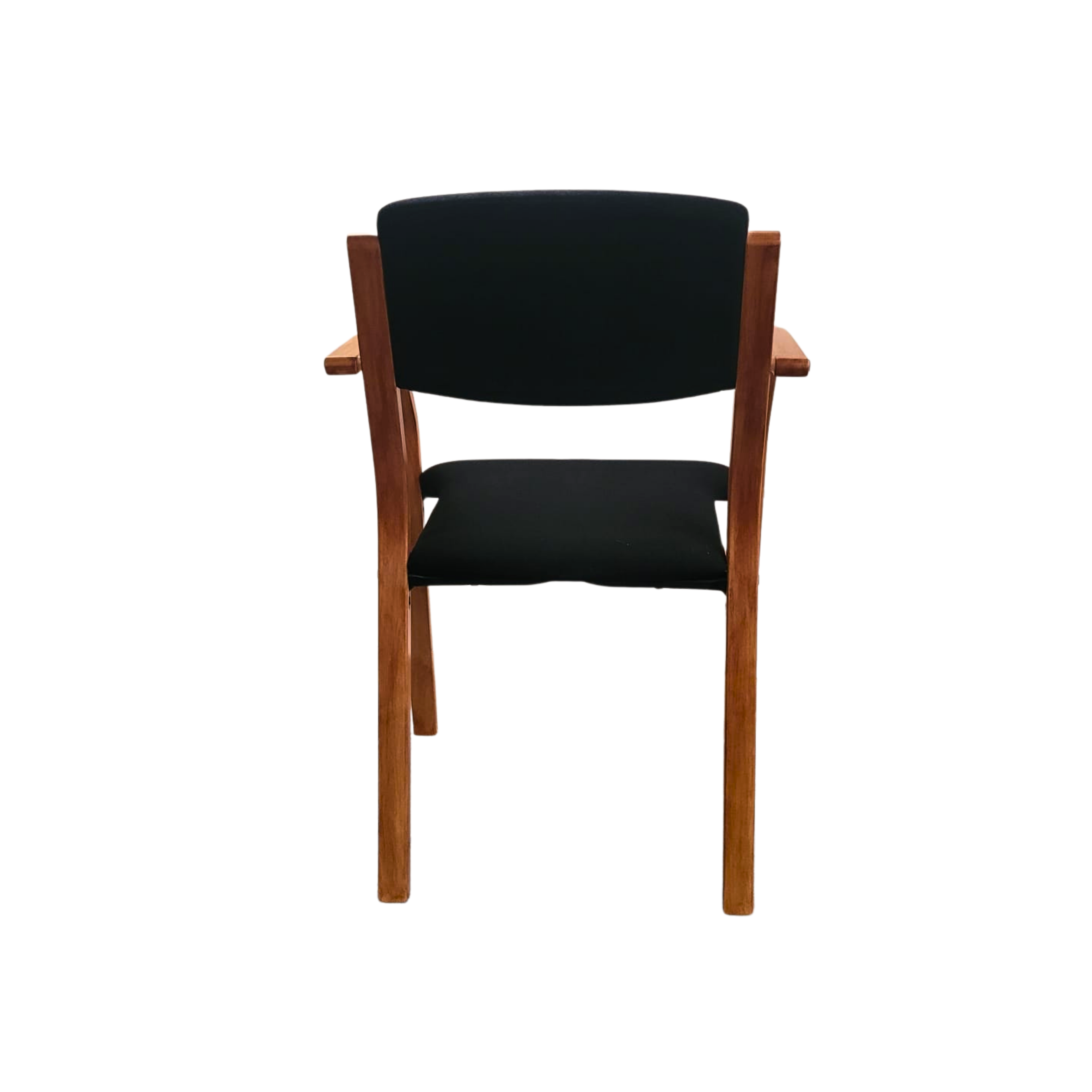 Chaise scandinave vintage en hêtre – Lanabdesign – empilable, années 60