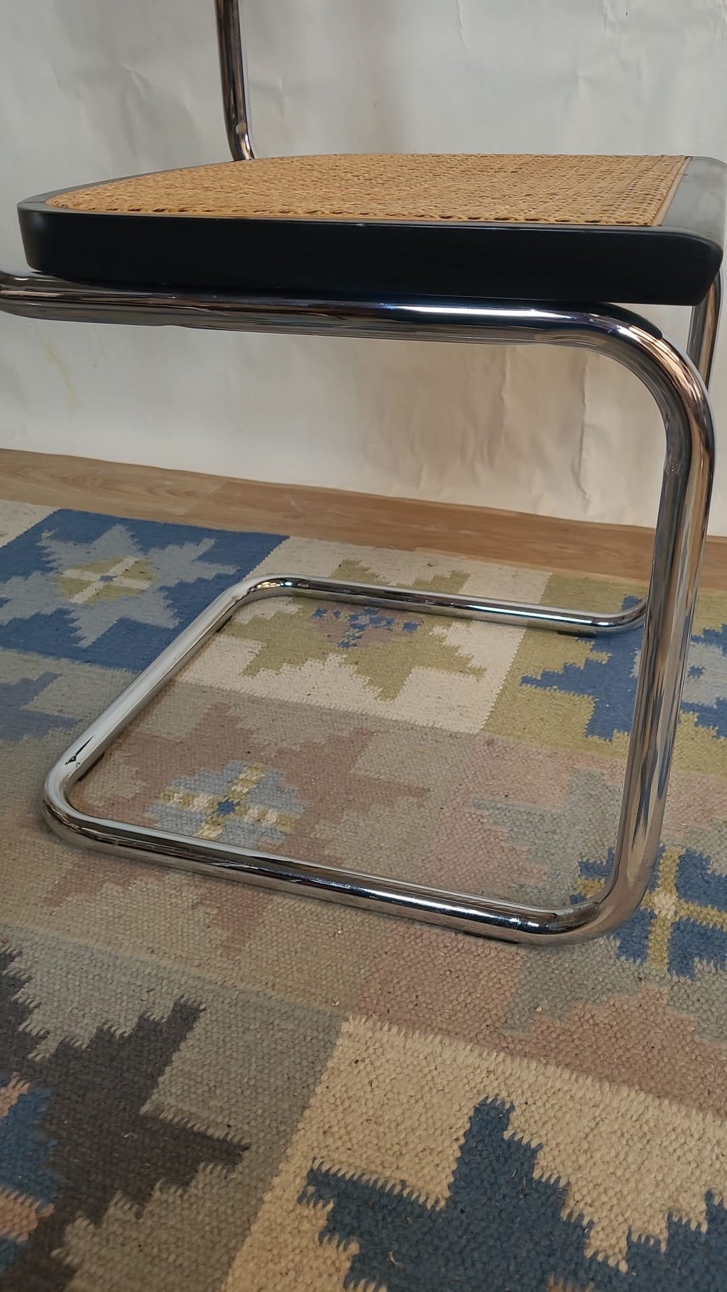 Lot de 4 chaises vintage Cesca B32 noire de Marcel Breuer, Italie