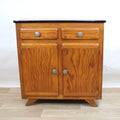 Commode Mado vintage Terra Cotta et chêne clair, années 1960