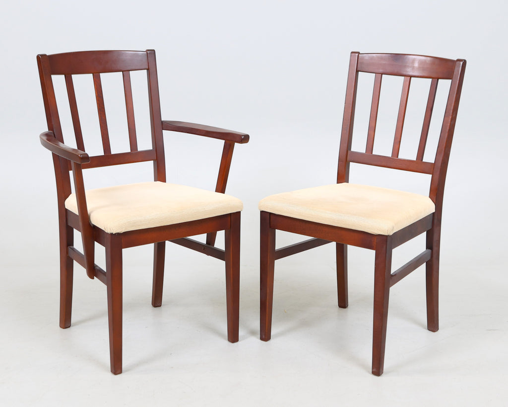 Ensemble de salle à manger Scandinave vintage  - table + 4 chaises et 2 fauteuils - Hans Ehrlin, Tranås