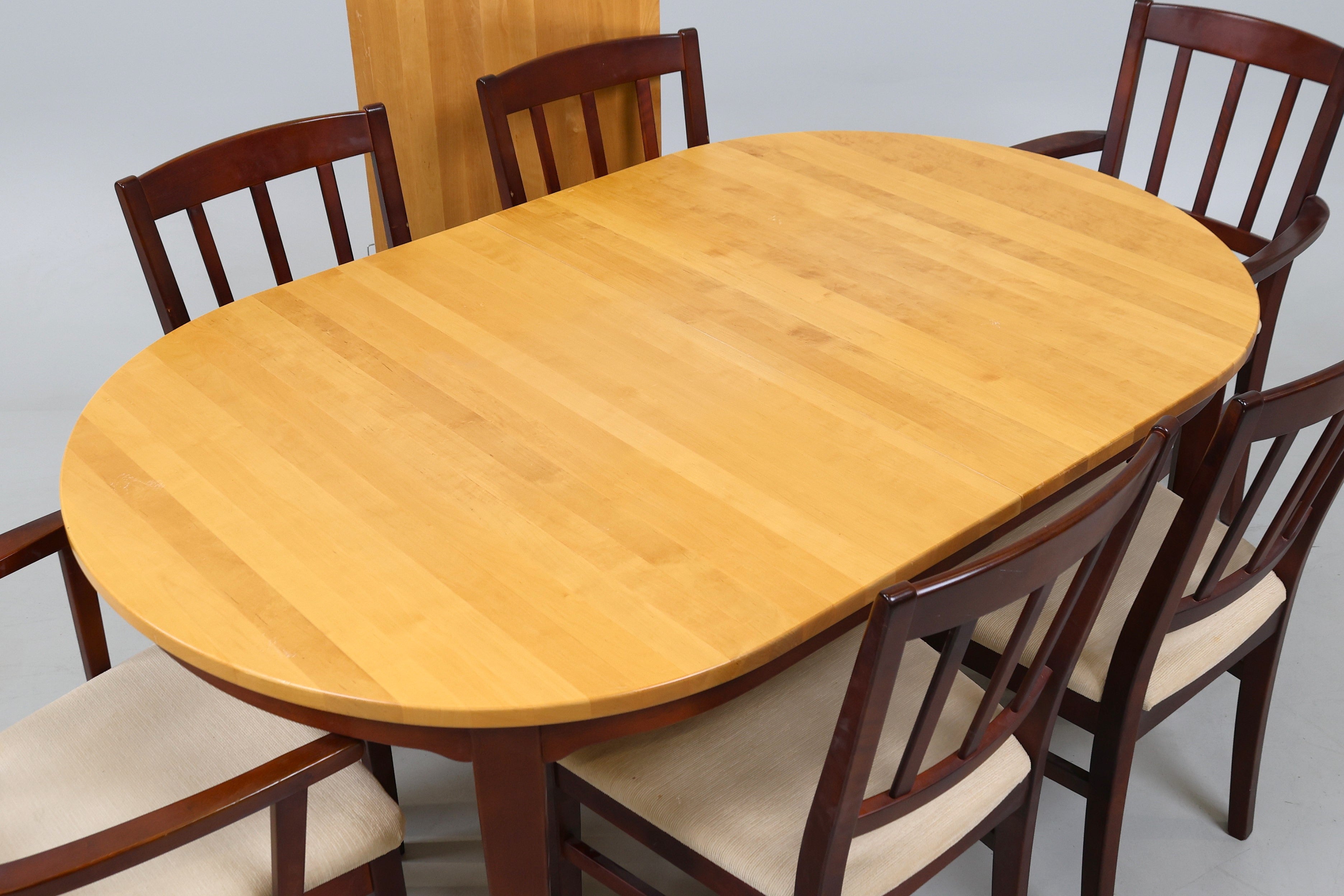 Ensemble de salle à manger Scandinave vintage  - table + 4 chaises et 2 fauteuils - Hans Ehrlin, Tranås