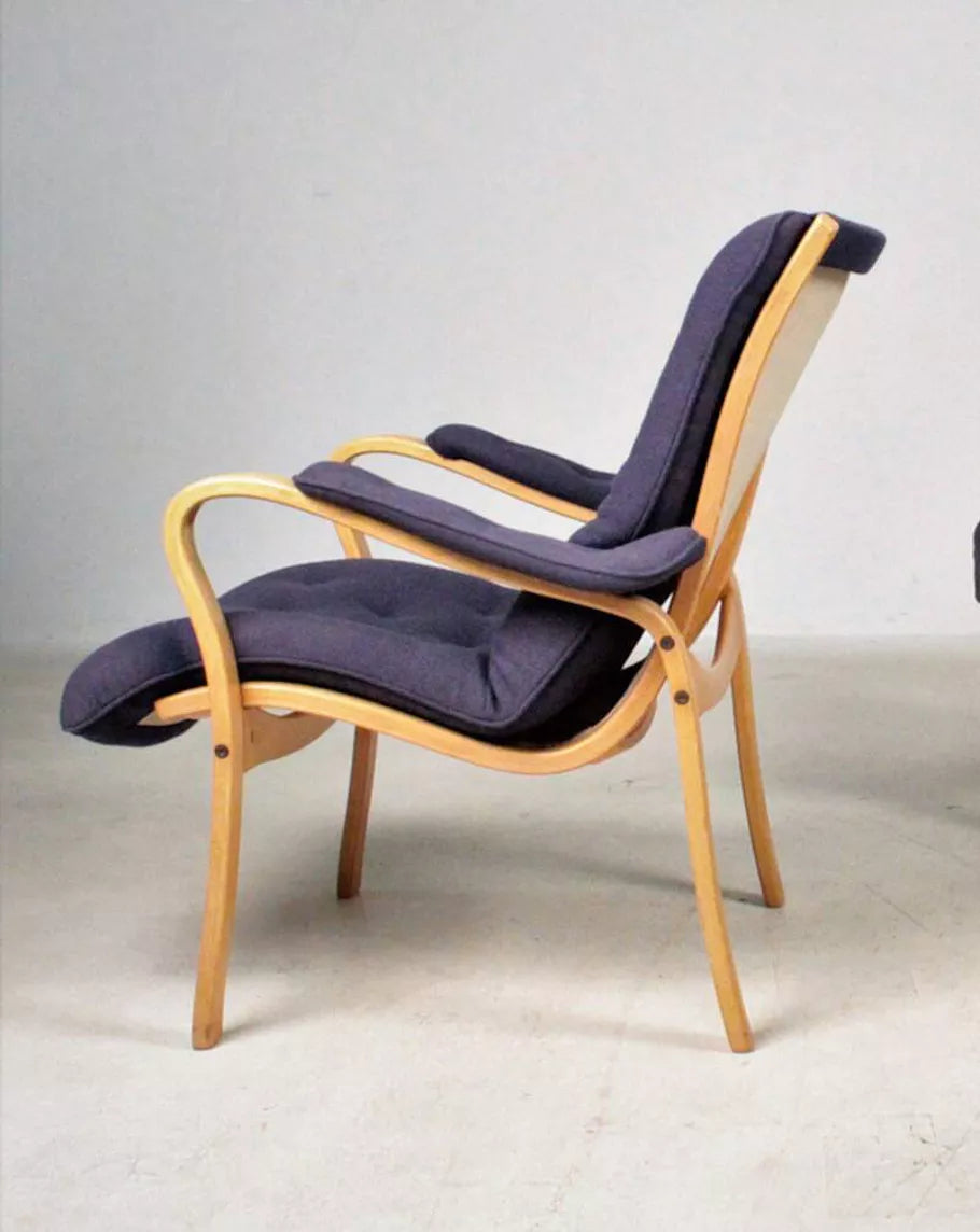 Fauteuil Scandinave en Hêtre Estampillé Bröderna Andersson, Suède, années 50