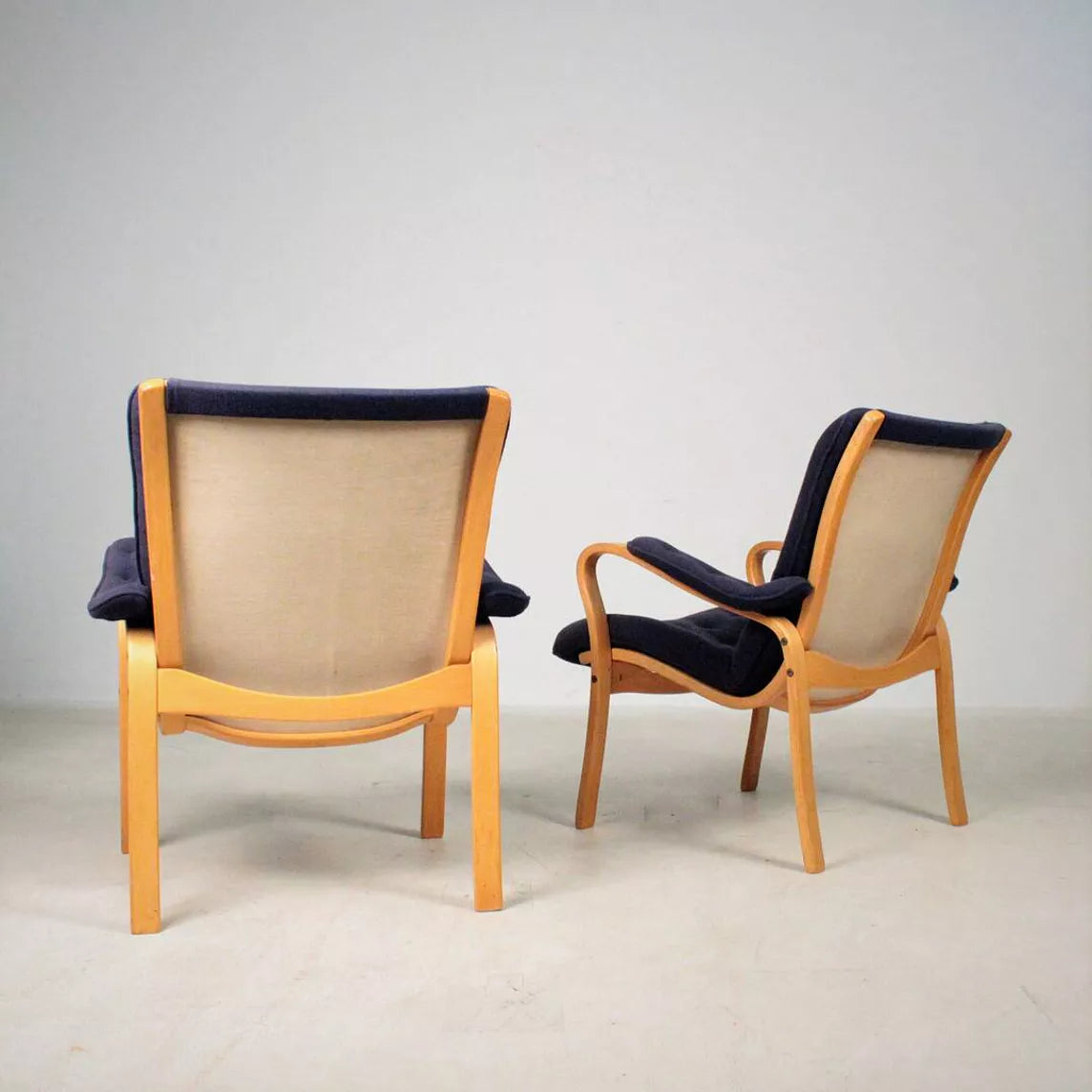 Fauteuil Scandinave en Hêtre Estampillé Bröderna Andersson, Suède, années 50