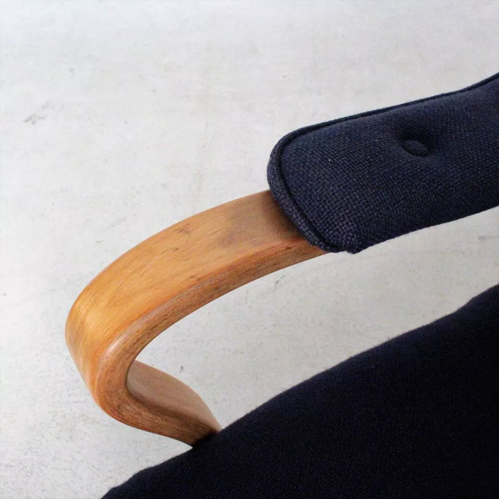 Fauteuil Scandinave en Hêtre Estampillé Bröderna Andersson, Suède, années 50
