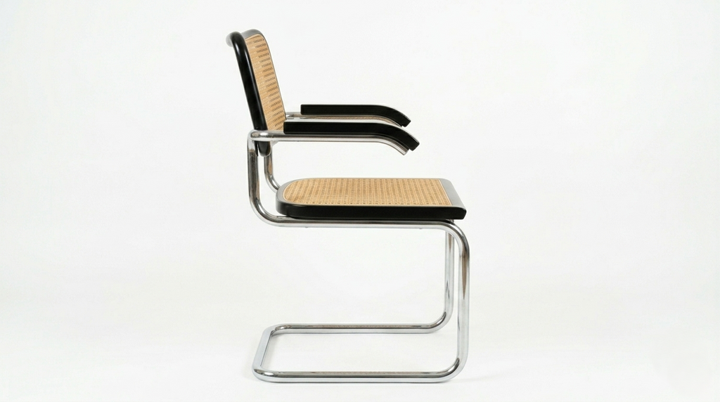 Fauteuil Cesca B64 noir Bauhaus Marcel Breuer, Italie