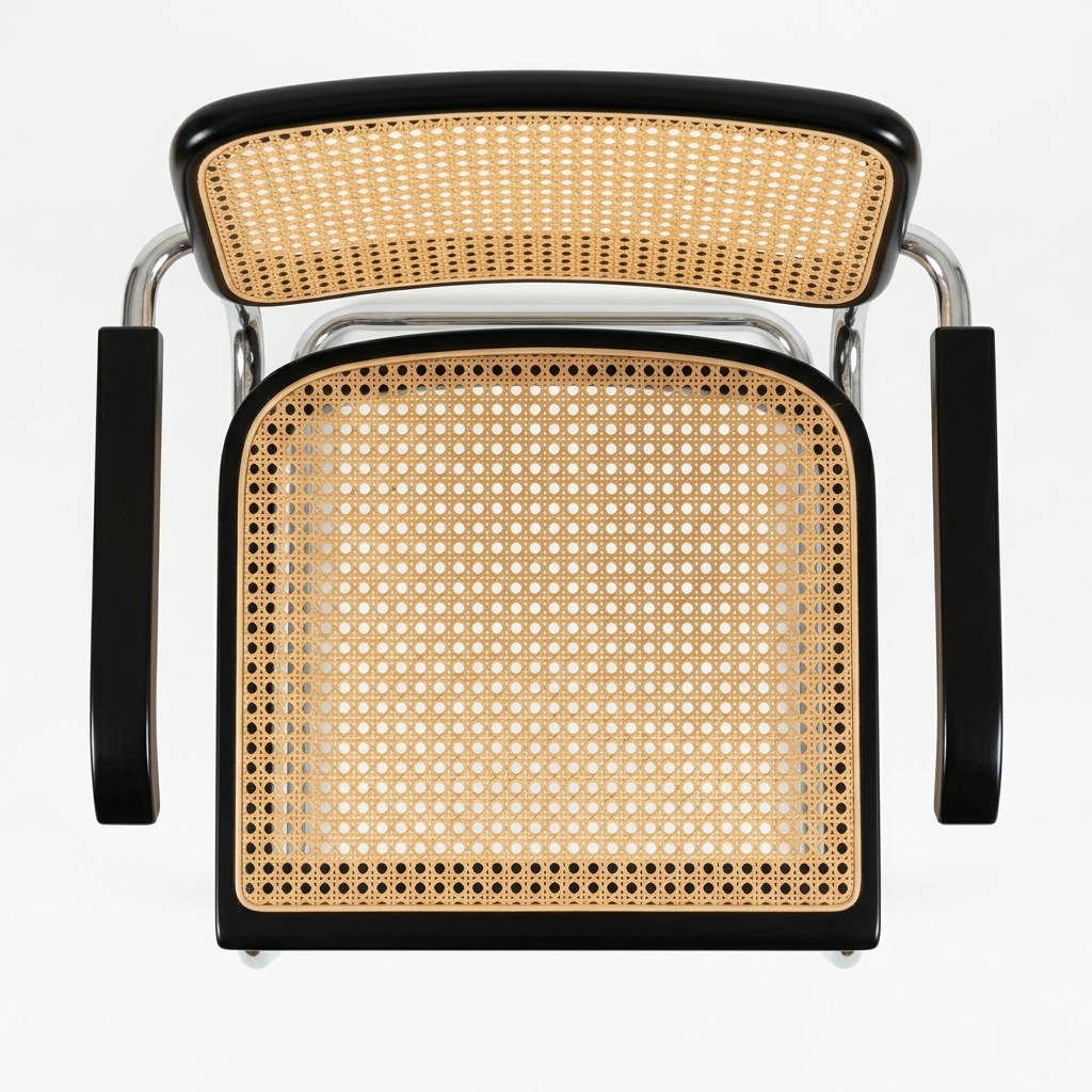 Fauteuil Cesca B64 noir Bauhaus Marcel Breuer, Italie