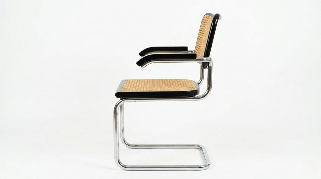 Fauteuil Cesca B64 noir Bauhaus Marcel Breuer, Italie