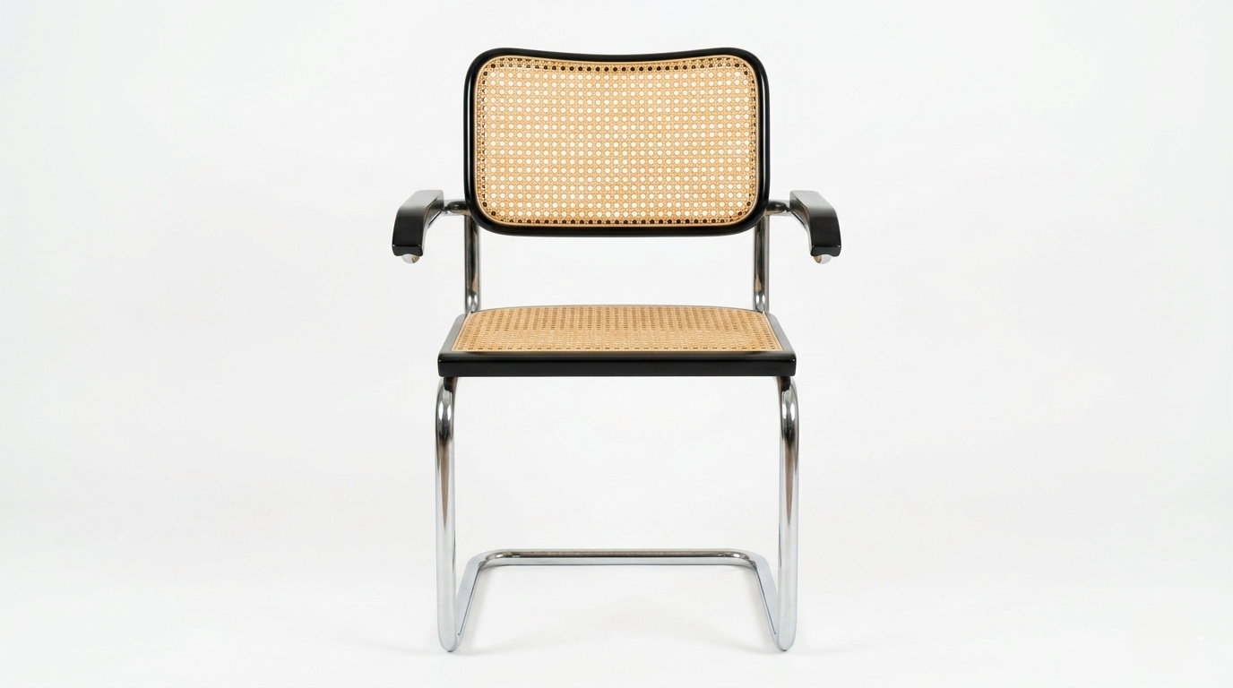 Fauteuil Cesca B64 noir Bauhaus Marcel Breuer, Italie