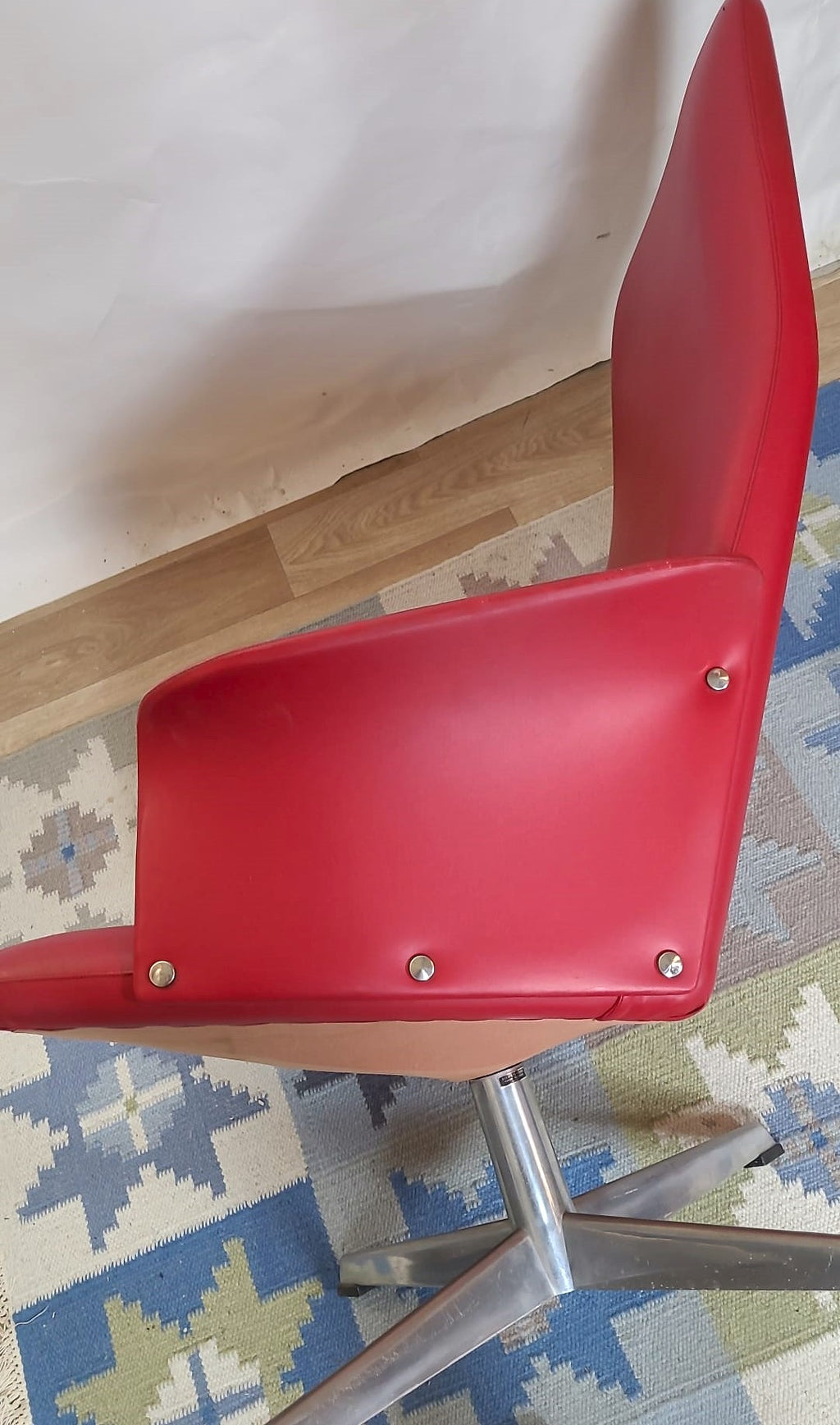 Fauteuil pivotant Vintage Scandinave estampillé Bodafors-Verken, Suède, années 70