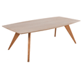 Grande table à manger scandinave - 230 cm - estampillée Lau Lauritsen - Danemark années 60