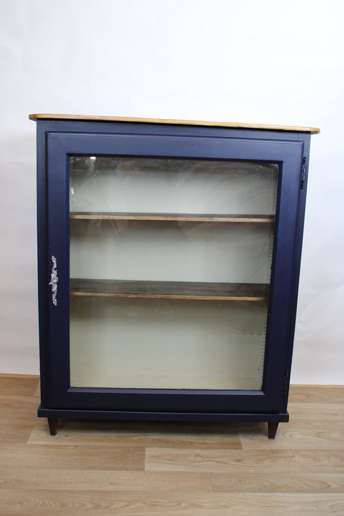 Bibliothèque basse vitrée vintage scandinave - Furniture 1960