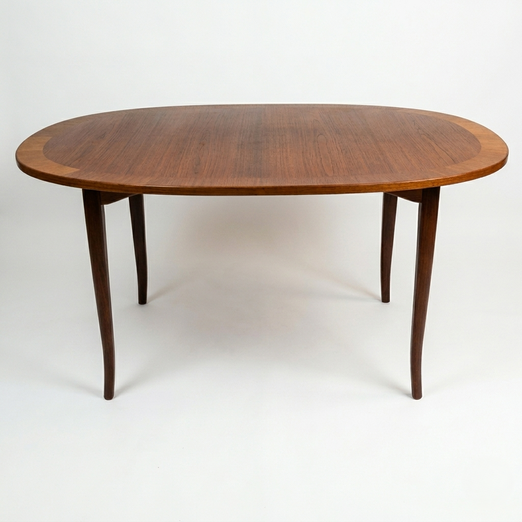 Table Scandinave "Ovalen" en bouleau estampillée Carl Malmsten, Suède, années 60